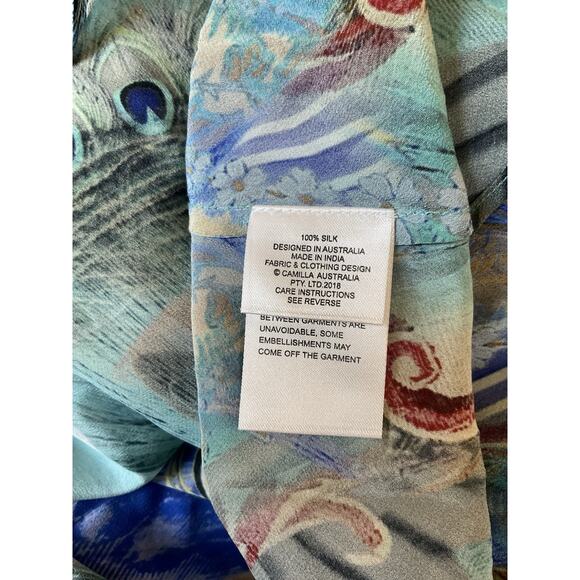 Camilla Silk Embellished Hi-Low Tank Dress – Beautiful-Size XL - Picture 8 of 9